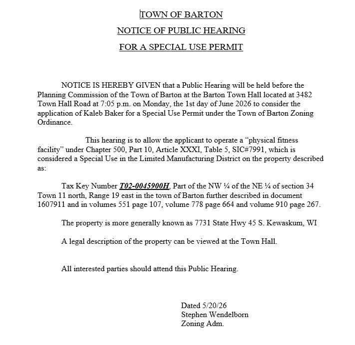 Public Hearing